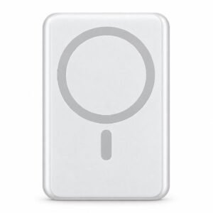 CARREGADOR PORTATIL 10.000 MAH SEM FIO PD COM INDUÇÃO FAM BRANCO